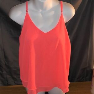 Bright orange dress tank